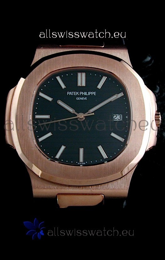 IMG_9081 Patek Philippe Geneve Nautilus in Rose Gold Casing Replica 8