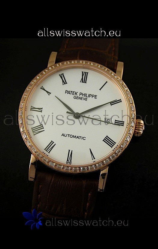 IMG_9081 Patek Philippe Calatrava 5120in Pink Gold Casing - Roman Hours Replica 8