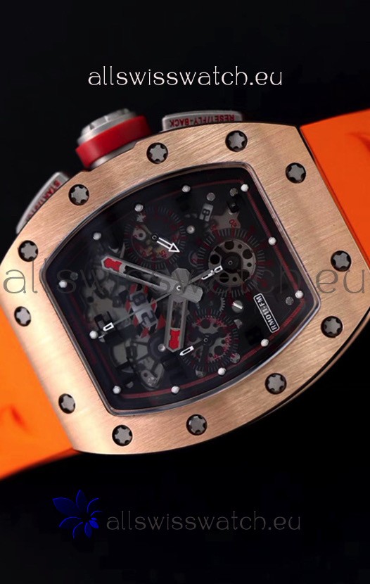IMG_9081 Richard Mille RM011-FM Felipe Massa Rose Gold Casing Replica 8