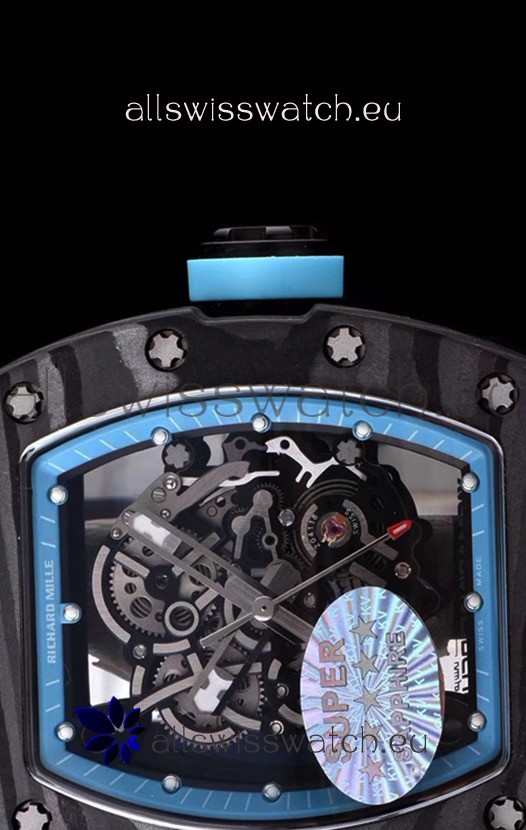 Richard Mille RM055 Blue Legend Carbon Casing Replica 8