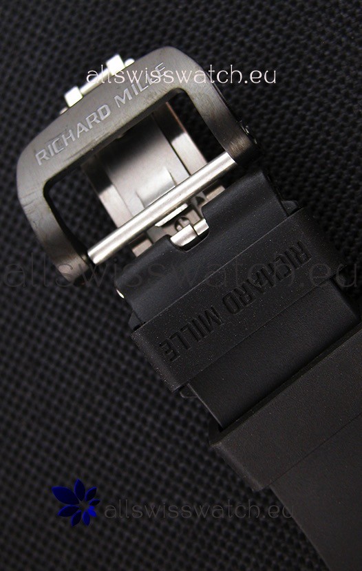 IMG_9081 Richard Mille RM35-2 Rafael Nadal Forged Carbon Case with Black Rubber Strap Replica 8