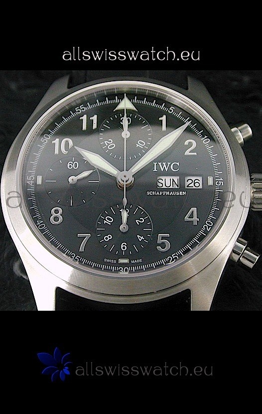 IMG_9081 IWC Der Flieger Chronographin Black Dial Replica 8