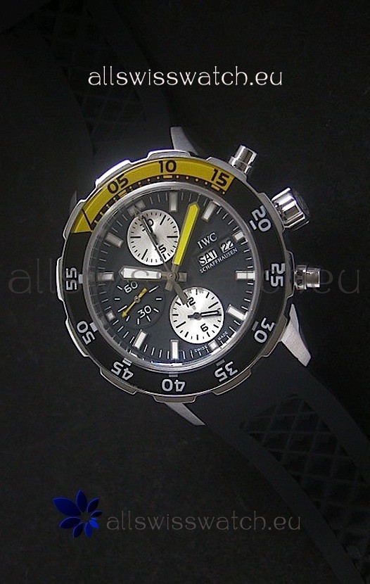 IMG_9081 IWC Aquatimer Chronographin Black Dial Replica 8