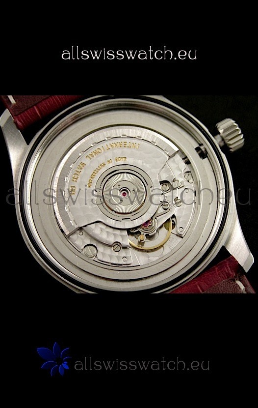 IMG_9081 IWC Fliegeruhr International Co. Automatic in Brown Leather Strap Replica 8