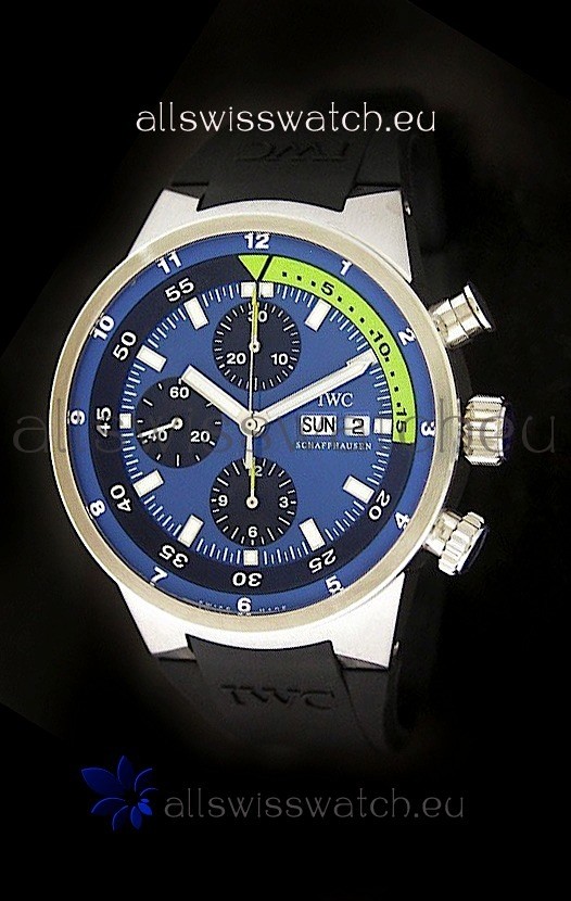 IMG_9081 IWC Aquatimer Chrono Automatic in Blue Dial Replica 8