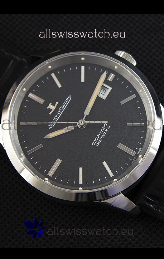 IMG_9081 Jaeger LeCoultre Geophysic True Second Steel Case Black Dial Replica 8