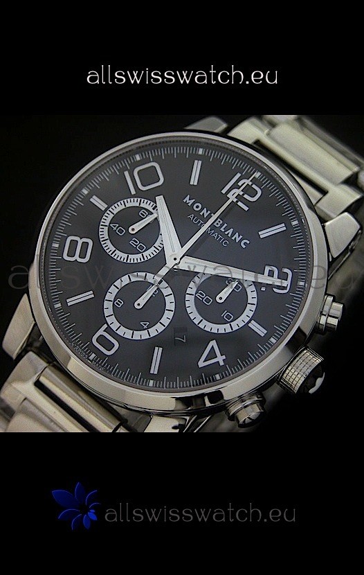 IMG_9081 Mont Blanc Meisterstuck FlyBack chronometer in Steel Casing Replica 8