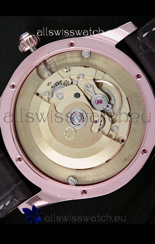 IMG_9081 Montblanc Pure Mechanique Horlogere Rose Gold in Mop White Dial Replica 8
