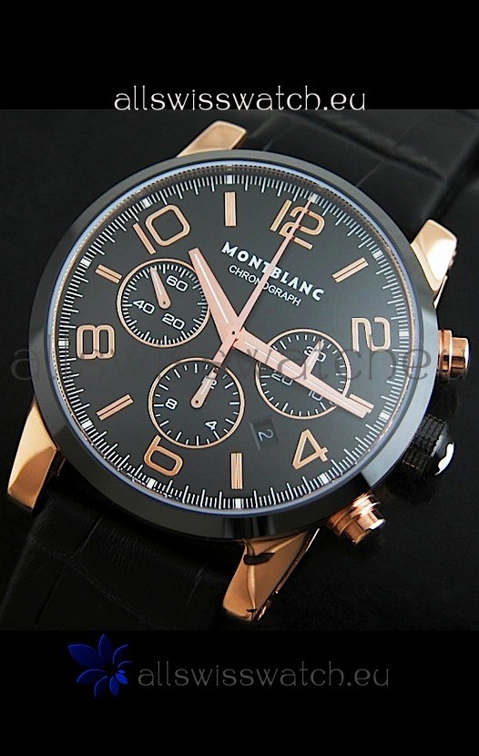 IMG_9081 Mont Blanc Timewalker in Rose Gold Case - Ultimate Mirror Replica 8