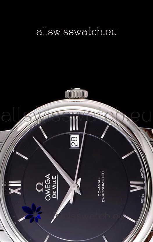 IMG_9081 Omega De Ville Prestige Co-Axial 36.8MM Black Dial 1:1 Mirror Replica 8