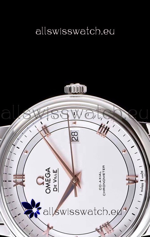 IMG_9081 Omega De Ville Prestige Co-Axial 36.8MM White Dial 1:1 Mirror Replica 8