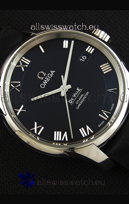 IMG_9081 Omega De-Ville Annual Calendar Co-Axial1:1 Mirror Edition in Black Dial Replica 8