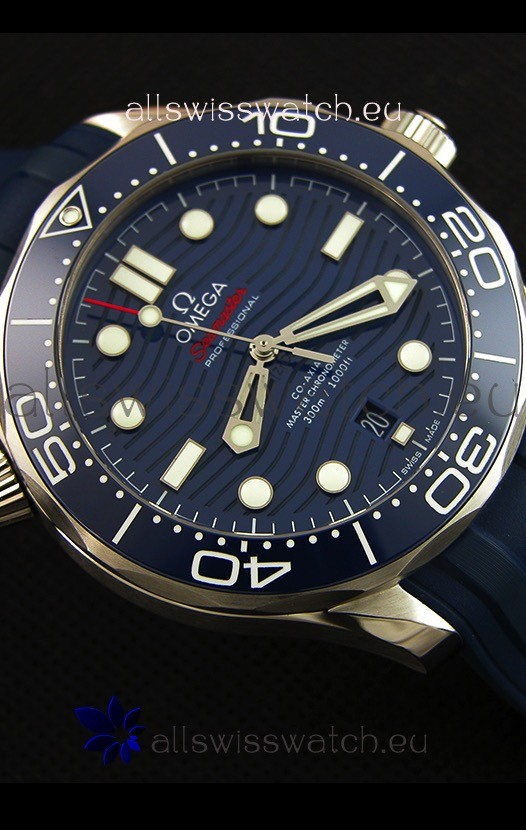 IMG_9081 Omega Seamaster 300M Co-Axial Master Chronometer BLUE 1:1 Mirror Replica 8