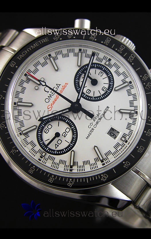 IMG_9081 Omega Speedmaster Racing Co-Axial Master ChronographWhite Dial Replica 8