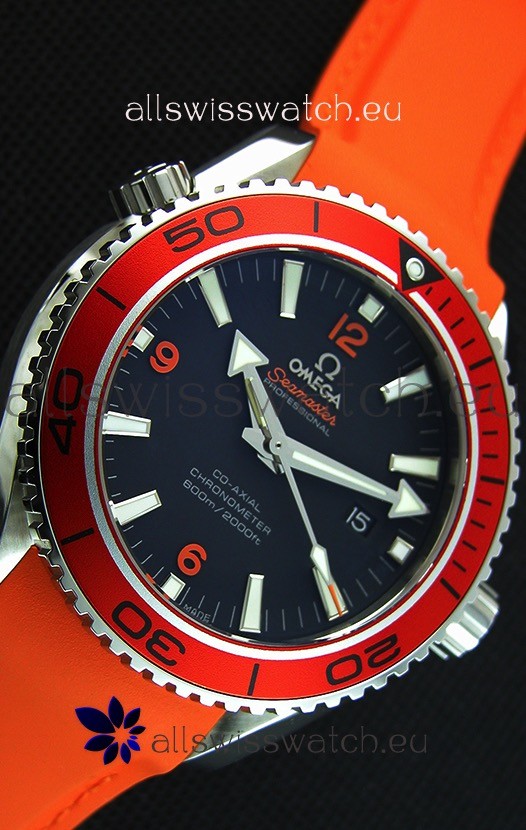 IMG_9081 Omega Seamaster Planet Ocean Orange Strap 45MM 1:1 Ultimate Edition Replica 8