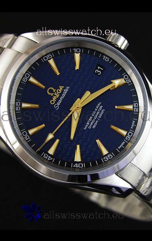 IMG_9081 Omega Seamaster Aqua Terra Co-Axial Blue Limited Edition 1:1 Mirror Replica 8