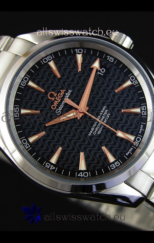 IMG_9081 Omega Seamaster Aqua Terra Co-Axial Black Limited Edition 1:1 Mirror Replica 8