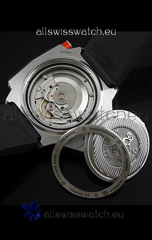 IMG_9081 Omega Seamaster Ploprof in Black Strap Replica 8