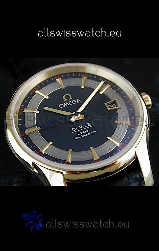 IMG_9081 Omega De Ville Hour Vision in Yellow Gold Replica 8