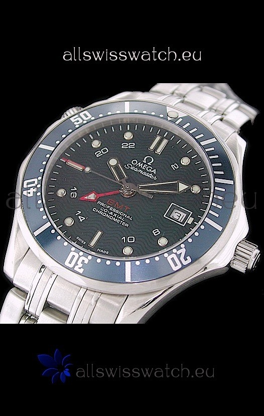 IMG_9081 Omega Seamaster GMT Professional in Stainless Steel Replica 8