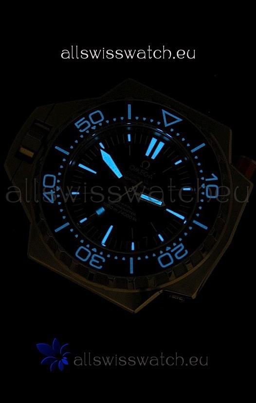 IMG_9081 Omega Seamaster Ploprof in Black Strap Replica 8