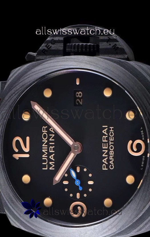 IMG_9081 Panerai Luminor Marina PAM661 Carbotech 1:1 Mirror 2020 Improved Version Replica 8