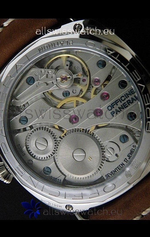 IMG_9081 Panerai Luminor Marina - 47MM in Brown Strap Replica 8