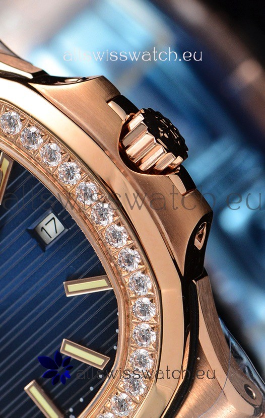 IMG_9081 Patek Philippe Nautilus 5711/1R 1:1 Mirror - Rounded Diamonds Bezel Replica 8