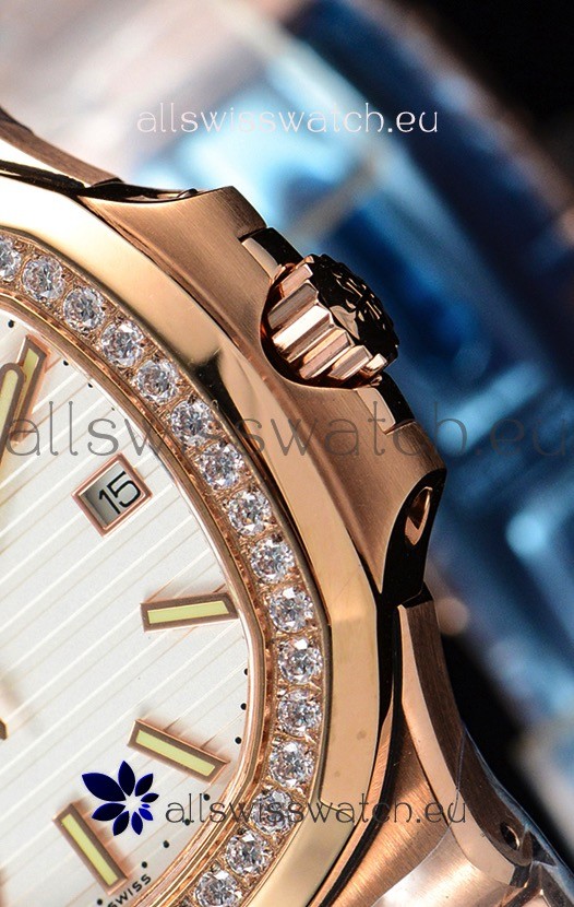 IMG_9081 Patek Philippe Nautilus 5711/1R 1:1 Mirror - Rounded Diamonds Bezel Replica 8