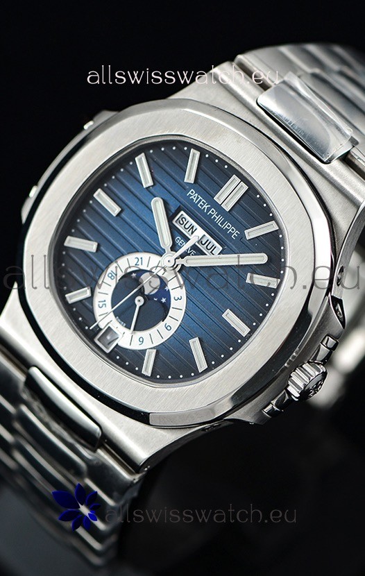 IMG_9081 Patek Philippe Nautilus 5726A 1:1 Mirror Blue Dial Replica 8