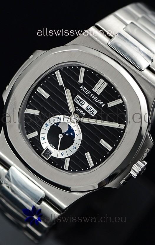 IMG_9081 Patek Philippe Nautilus 5726A 1:1 Mirror Black Dial Replica 8