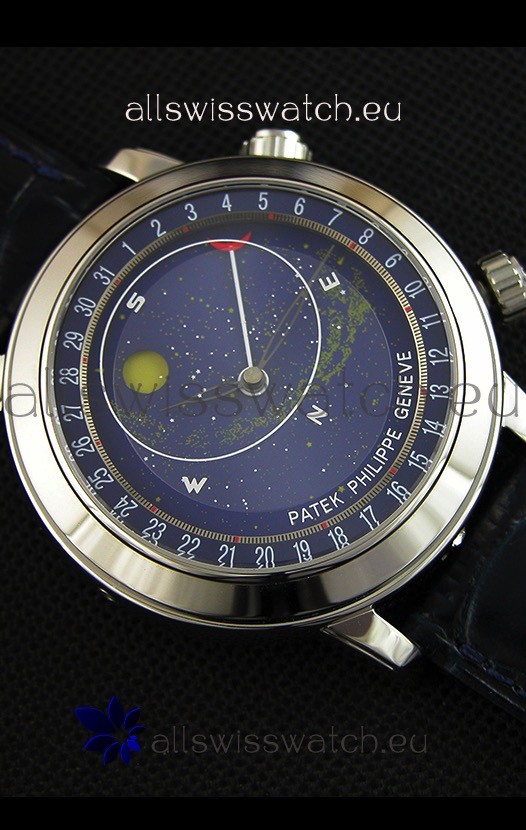 IMG_9081 Patek Philippe Grand Complication 6102P Celestial Moon Age Blue Dial Replica 8