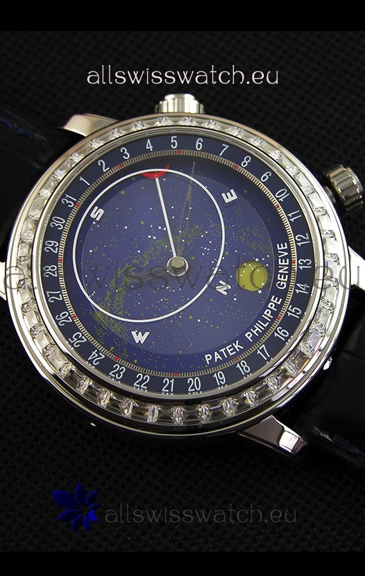IMG_9081 Patek Philippe Grand Complication 6102P Celestial Moon Age Blue Dial Replica 8