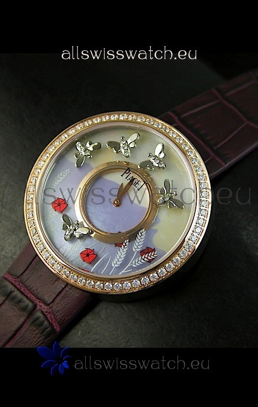 IMG_9081 Piaget Altiplano Ultra-Thin Quartz Movement Ladies with Brown Strap Replica 8