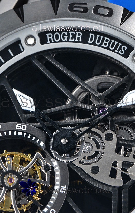 Roger Dubuis Excalibur Spider Flying Tourbillon Skeleton Titanium Casing 1:1 Mirror Replica 8