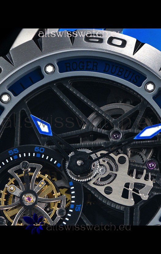 Roger Dubuis Excalibur Spider Flying Tourbillon Skeleton Titanium Casing 1:1 Mirror Replica 8
