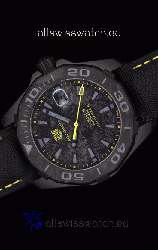 IMG_9081 Tag Heuer Aquaracer Calibre 5 Titanium Carbon 41MM 1:1 Mirror Replica 8