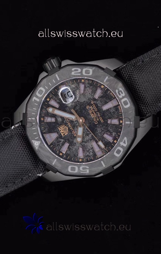IMG_9081 Tag Heuer Aquaracer Calibre 5 Titanium Carbon 41MM 1:1 Mirror Replica 8
