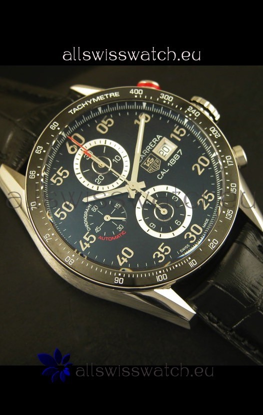 Tag Heuer Carrera Calibre 1887 Black Dial - 1:1 Mirror Replica 8