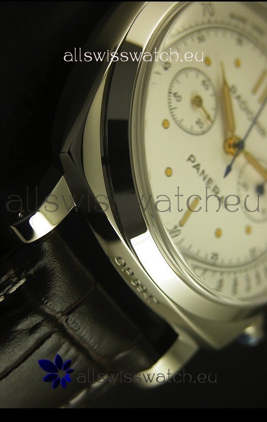 IMG_9081 Panerai Radiomir PAM518 1940 Chronograph - White Dial Replica 8