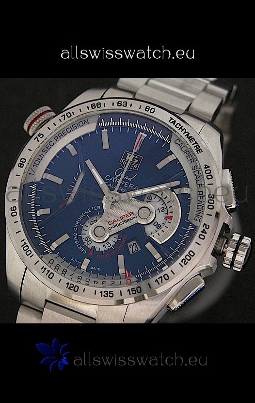 Tag Heuer Grand Carrera Calibre 36  Chronograph in Blue Dial Replica 8