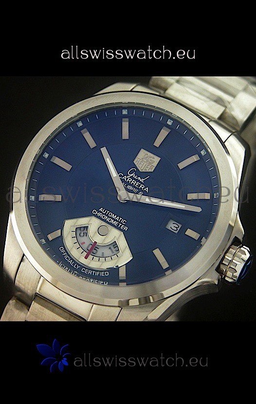 Tag Heuer Grand Carrera Calibre Automatic in Blue Dial Replica 8