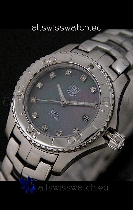 IMG_9081 Tag Heuer Link Ladies in Mother of Pearl Dark Green Dial Replica 8
