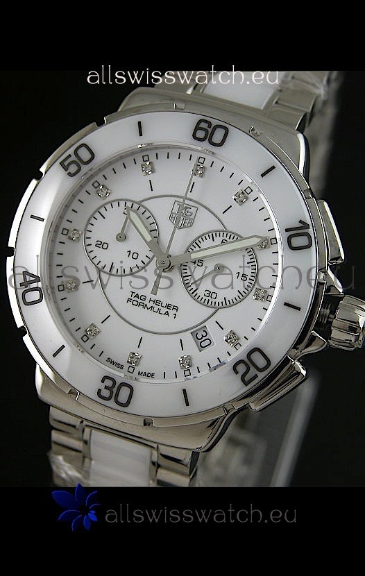 IMG_9081 Tag Heuer Formula 1 Chronograph Ceramic Ladies in Ceramic Bezel Replica 8