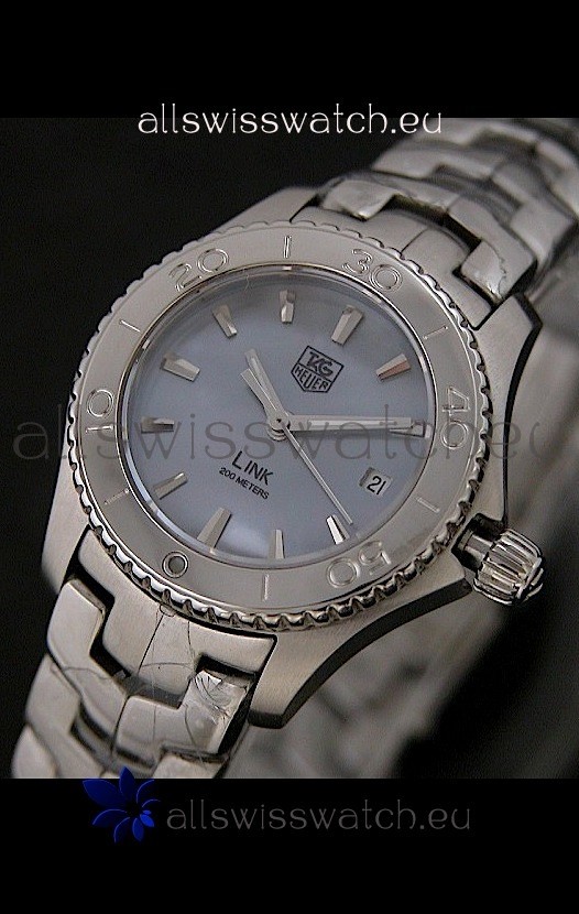 IMG_9081 Tag Heuer Link Ladies in Mother of Pearl Blue Dial Replica 8