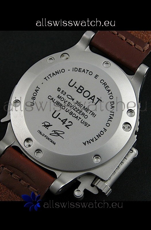 IMG_9081 U Boat U-42 Diver Titanium in Red Markers Replica 8