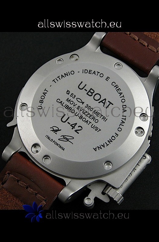 IMG_9081 U Boat U-42 Diver Titanium in Orange Markers Replica 8