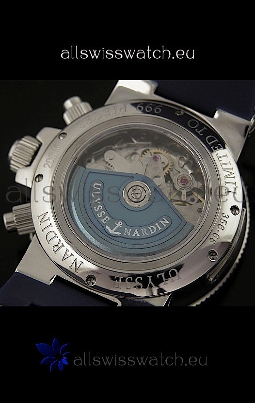 IMG_9081 Ulysse Nardin Marine Blue Seal Chronograph Swiss Replica 8