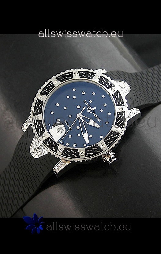 IMG_9081 Ulysse Nardin Lady Diver Automatic in Black Dial Replica 8