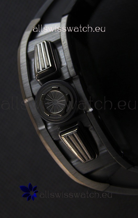 IMG_9081 Richard Mille RM011-FM Felipe Massa Black Ceramic Case in Black Strap Replica 8